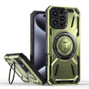 For iPhone 16 Pro Max Armor II Series MagSafe Magnetic Holder Phone Case(Army Green)