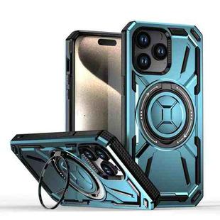 For iPhone 14 Pro Max Armor II Series MagSafe Magnetic Holder Phone Case(Light Blue)