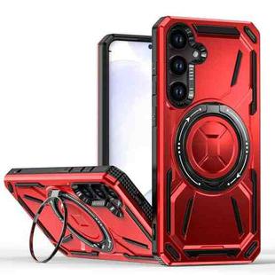 For Samsung Galaxy S22+ 5G Armor II Series MagSafe Magnetic Holder Phone Case(Red)