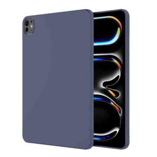 For iPad Pro 11 2024 Mutural Silicone Microfiber Tablet Case(Midnight Blue)