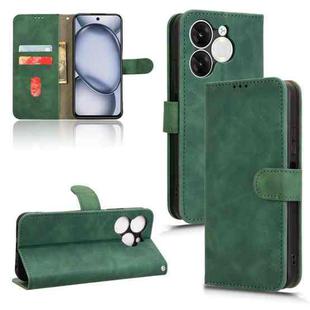 For itel A80 Skin Feel Magnetic Flip Leather Phone Case(Green)