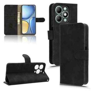 For itel A90 Skin Feel Magnetic Flip Leather Phone Case(Black)