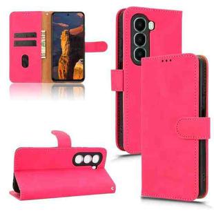 For itel A95 5G Skin Feel Magnetic Flip Leather Phone Case(Rose Red)