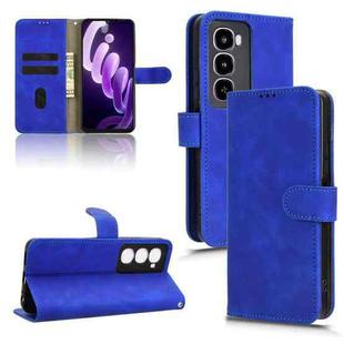 For itel City 100 Skin Feel Magnetic Flip Leather Phone Case(Blue)