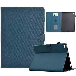 For iPad Air 10.5 2019 Solid Color Fiber Texture Smart Tablet Leather Case(Royal Blue)