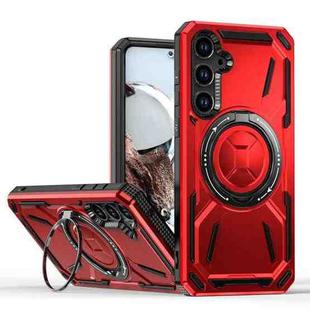 For Samsung Galaxy A35 5G Armor II Series MagSafe Magnetic Holder Phone Case(Red)