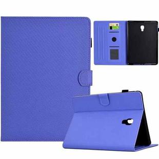 For Samsung Galaxy Tab A 10.5 Solid Color Fiber Texture Smart Tablet Leather Case(Purple)