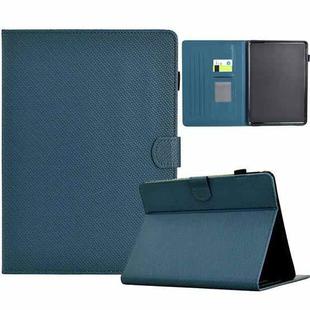 For Amazon Kindle Paperwhite 12th Gen 2024 Solid Color Fiber Texture Smart Tablet Leather Case(Royal Blue)