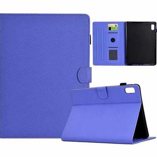 For Lenovo Tab P11 Gen 2 Solid Color Fiber Texture Smart Tablet Leather Case(Purple)