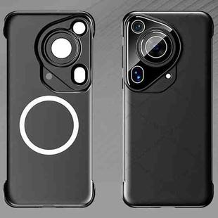 For Huawei Pura 70 Ultra Borderless Upshrink Camera Protection Magnetic Phone Case(Black)