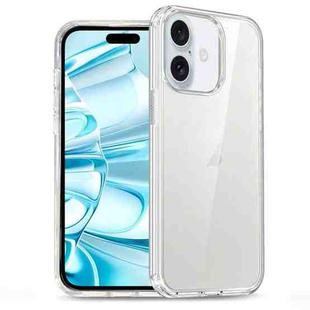 For iPhone 16 Glitter Powder TPU Hybrid PC Phone Case(Transparent)
