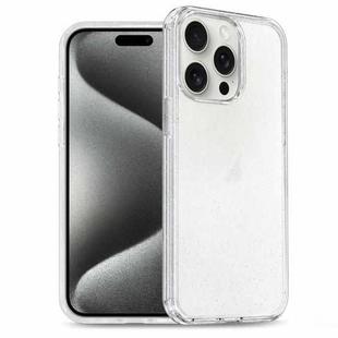 For iPhone 15 Pro Max Glitter Powder TPU Hybrid PC Phone Case(Translucent)