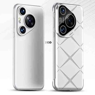 For Huawei Pura 70 Ultra Borderless Upshrink Camera Protection Phone Case(Silver)