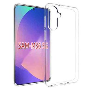 For Samsung Galaxy M36 5G Waterproof Texture TPU Phone Case(Transparent)