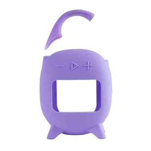 For JBL Clip 5 Portable Speaker Soft Silicone Protective Case(Purple)