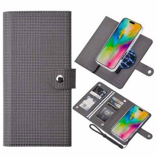 For iPhone 16 Plus ViLi GHA-C Series RFID MagSafe Magnetic Flip Leather Phone Case(Grey)