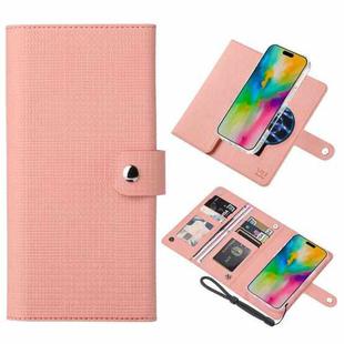 For iPhone 16 Plus ViLi GHA-C Series RFID MagSafe Magnetic Flip Leather Phone Case(Pink)