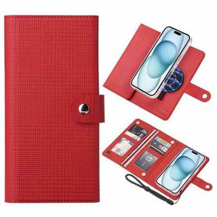 For iPhone 15 Plus ViLi GHA-C Series RFID MagSafe Magnetic Flip Leather Phone Case(Red)