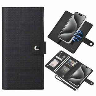 For iPhone 15 Pro Max ViLi GHA-C Series RFID MagSafe Magnetic Flip Leather Phone Case(Black)