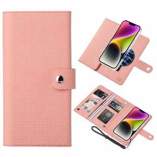 For iPhone 14 Plus ViLi GHA-C Series RFID MagSafe Magnetic Flip Leather Phone Case(Pink)