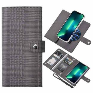 For iPhone 13 Pro Max ViLi GHA-C Series RFID MagSafe Magnetic Flip Leather Phone Case(Grey)