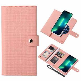 For iPhone 13 Pro Max ViLi GHA-C Series RFID MagSafe Magnetic Flip Leather Phone Case(Pink)