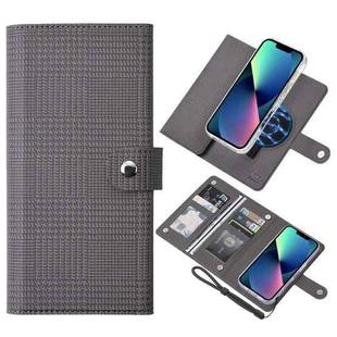 For iPhone 13 ViLi GHA-C Series RFID MagSafe Magnetic Flip Leather Phone Case(Grey)