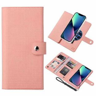 For iPhone 13 ViLi GHA-C Series RFID MagSafe Magnetic Flip Leather Phone Case(Pink)