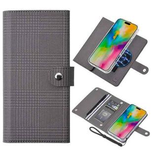For iPhone 16 ViLi GHB-C Series RFID MagSafe Magnetic Flip Leather Phone Case(Grey)