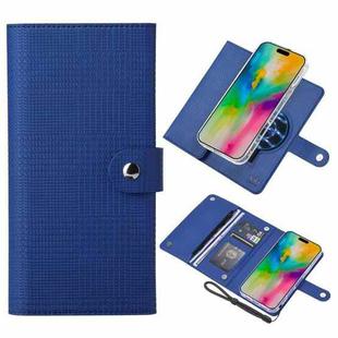 For iPhone 16 ViLi GHB-C Series RFID MagSafe Magnetic Flip Leather Phone Case(Blue)