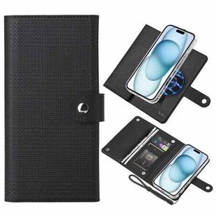 For iPhone 15 ViLi GHB-C Series RFID MagSafe Magnetic Flip Leather Phone Case(Black)