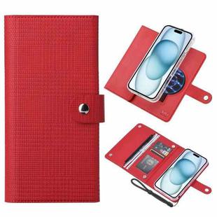 For iPhone 15 ViLi GHB-C Series RFID MagSafe Magnetic Flip Leather Phone Case(Red)