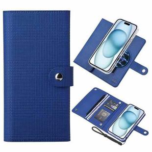 For iPhone 15 ViLi GHB-C Series RFID MagSafe Magnetic Flip Leather Phone Case(Blue)