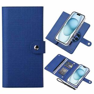 For iPhone 15 Plus ViLi GHB-C Series RFID MagSafe Magnetic Flip Leather Phone Case(Blue)