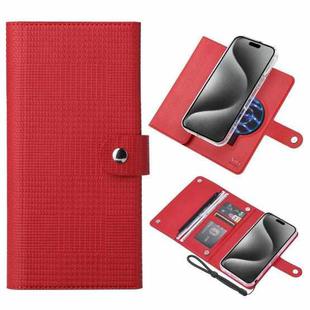 For iPhone 15 Pro Max ViLi GHB-C Series RFID MagSafe Magnetic Flip Leather Phone Case(Red)