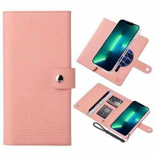For iPhone 13 Pro Max ViLi GHB-C Series RFID MagSafe Magnetic Flip Leather Phone Case(Pink)
