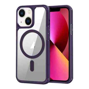 For iPhone 13 MagSafe Acrylic Hybrid TPU Phone Case(Purple)
