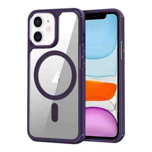 For iPhone 11 MagSafe Acrylic Hybrid TPU Phone Case(Purple)