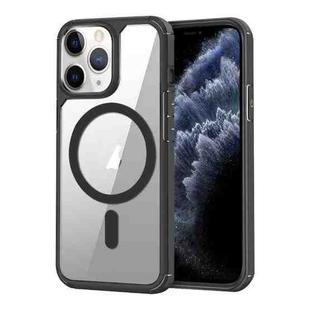 For iPhone 11 Pro MagSafe Acrylic Hybrid TPU Phone Case(Black)