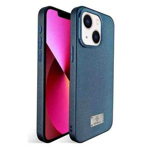 For iPhone 13 Ice Silk Mesh Breathable Cooling Phone Case(Blue)