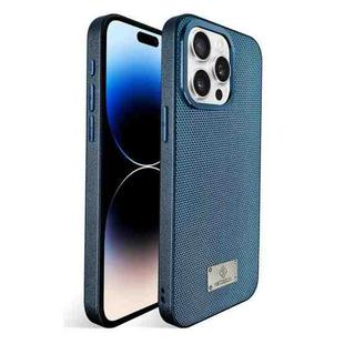 For iPhone 14 Pro Ice Silk Mesh Breathable Cooling Phone Case(Blue)