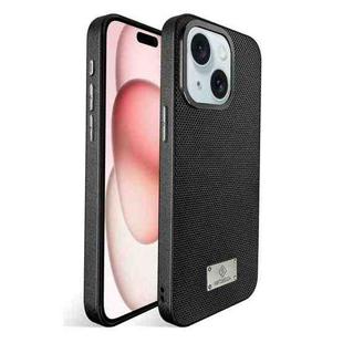 For iPhone 15 Ice Silk Mesh Breathable Cooling Phone Case(Black)