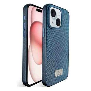 For iPhone 15 Ice Silk Mesh Breathable Cooling Phone Case(Blue)