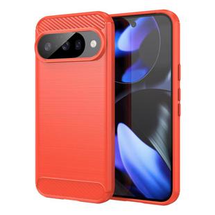For Google Pixel 10 Carbon Fiber Brushed Texture TPU Phone Case(Red)