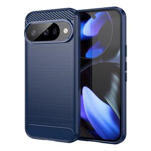 For Google Pixel 10 Carbon Fiber Brushed Texture TPU Phone Case(Blue)