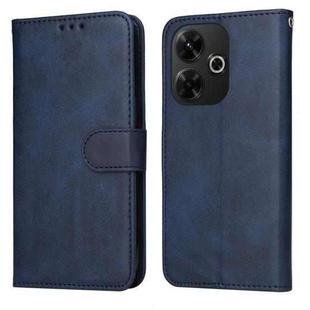 For Redmi 13 4G / Note 13R Classic Calf Texture Flip Leather Phone Case(Blue)