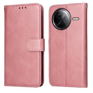 For Redmi K80 Pro Classic Calf Texture Flip Leather Phone Case(Rose Gold)