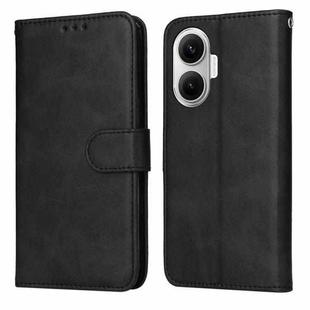 For Redmi Turbo 4 Pro / Xiaomi Poco F7 Classic Calf Texture Flip Leather Phone Case(Black)