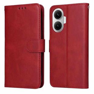 For Redmi Turbo 4 Pro / Xiaomi Poco F7 Classic Calf Texture Flip Leather Phone Case(Red)