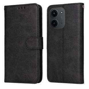 For Redmi 15C 4G 171.5mm / Xiaomi Poco C85 4G Classic Calf Texture Flip Leather Phone Case(Black)